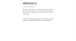 Desktop Screenshot of americana.lu